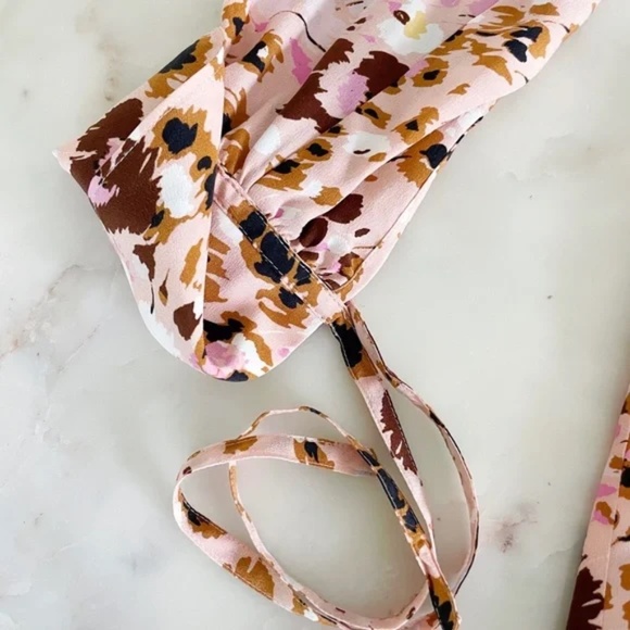 Paige Floral & Leopard Print Silk Top, NWT! - Picture 9 of 17